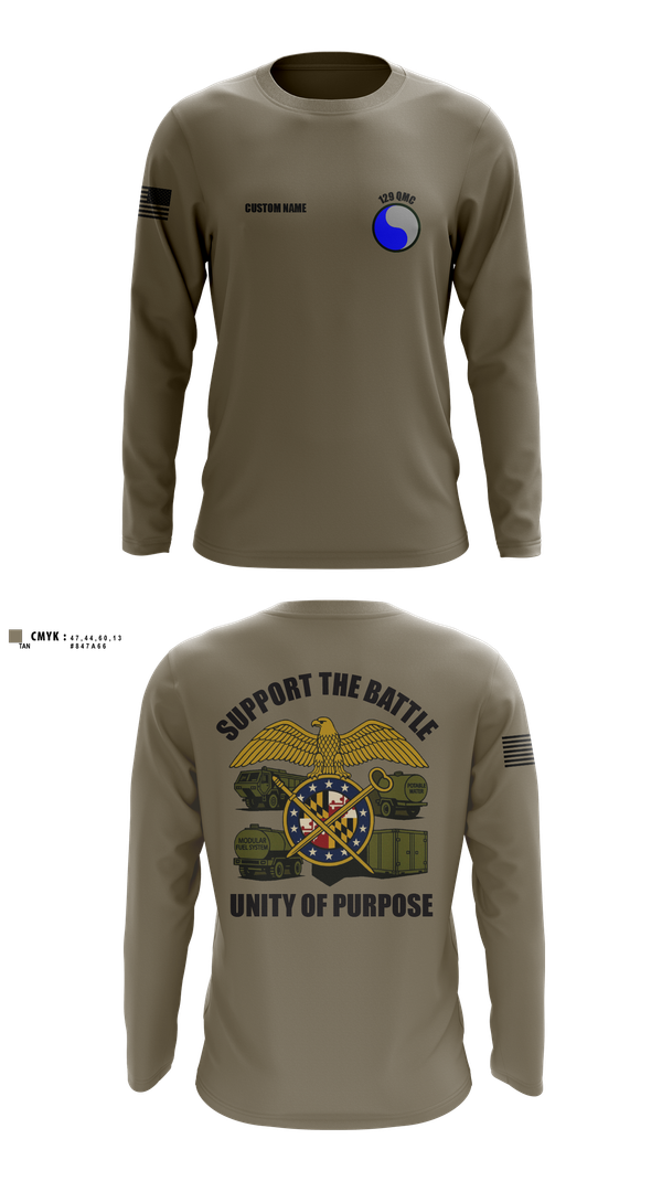 Long Sleeve Performance Shirt, 729 Quarter Master Unit, Army, Teamtime, Team time, sublimation, custom sports apparel, team uniforms, spirit wear, spiritwear, sports uniforms, custom shirts, team store, custom team store, fundraiser sports, apparel fundraiser