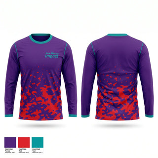 Long Sleeve Performance Shirt, New Mexico Impact, Baseball, Teamtime, Team time, sublimation, custom sports apparel, team uniforms, spirit wear, spiritwear, sports uniforms, custom shirts, team store, custom team store, fundraiser sports, apparel fundraiser