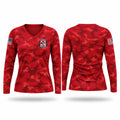 AFJROTC Women's Long Sleeve V-neck Shirt - 1