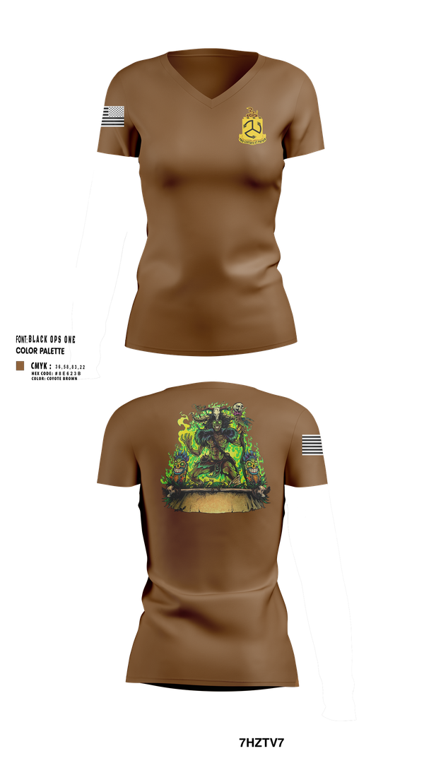 Womens Short Sleeve Vneck Shirt, TF Bataan, National Guard, Teamtime, Team time, sublimation, custom sports apparel, team uniforms, spirit wear, spiritwear, sports uniforms, custom shirts, team store, custom team store, fundraiser sports, apparel fundraiser