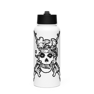 40th Military Police 36326836 Stainless Steel Water Bottle with a Straw Lid