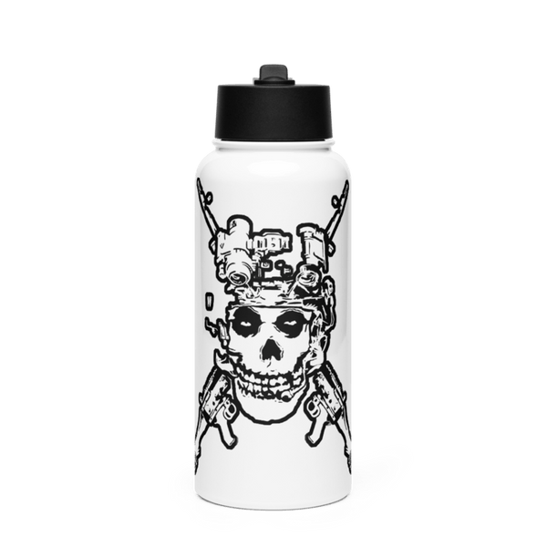 40th Military Police 36326836 Stainless Steel Water Bottle with a Straw Lid