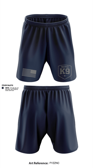 Athletic Shorts With Pockets, WPD K9, Police, Teamtime, Team time, sublimation, custom sports apparel, team uniforms, spirit wear, spiritwear, sports uniforms, custom shirts, team store, custom team store, fundraiser sports, apparel fundraiser