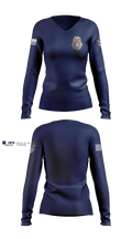 Town Of Rogersville Police Dept Women's Long Sleeve V-neck Shirt - 1
