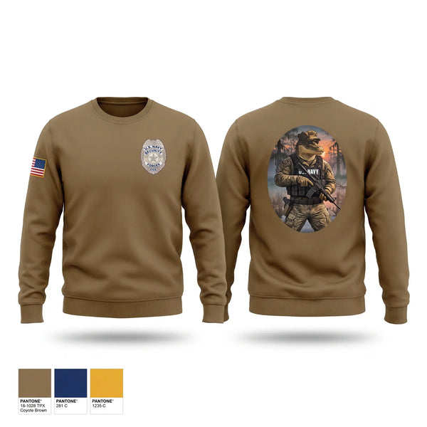 Crew Neck Sweatshirt, NSF Security, Navy, Teamtime, Team time, sublimation, custom sports apparel, team uniforms, spirit wear, spiritwear, sports uniforms, custom shirts, team store, custom team store, fundraiser sports, apparel fundraiser