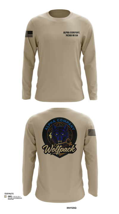 Alpha Company, 742nd MI BN 30113314 Long Sleeve Performance Shirt 103