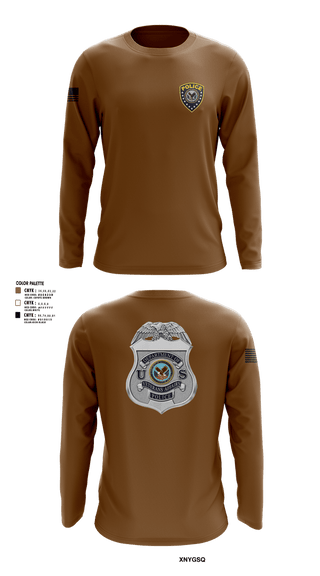 Long Sleeve Performance Shirt, Veterans Affairs Police, Police, Teamtime, Team time, sublimation, custom sports apparel, team uniforms, spirit wear, spiritwear, sports uniforms, custom shirts, team store, custom team store, fundraiser sports, apparel fundraiser