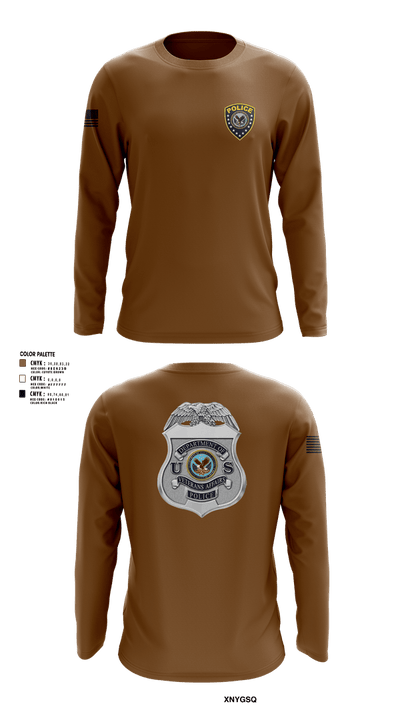Veterans Affairs Police 31710090 Long Sleeve Performance Shirt 2