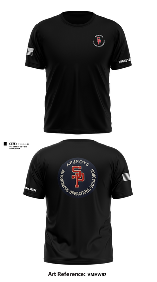 Short Sleeve Performance Shirt, AFJROTC MS-081 DRONE TEAM, , Teamtime, Team time, sublimation, custom sports apparel, team uniforms, spirit wear, spiritwear, sports uniforms, custom shirts, team store, custom team store, fundraiser sports, apparel fundraiser