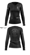 Markham Police K9 Unit Women's Long Sleeve V-neck Shirt - 11