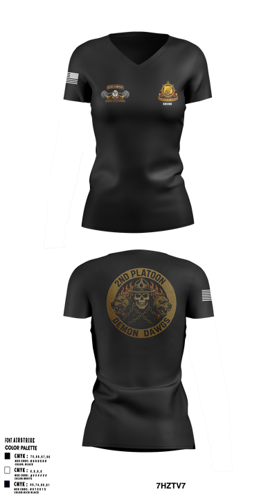 Echo Company 66068178 Women's Short Sleeve V-neck Shirt - 40