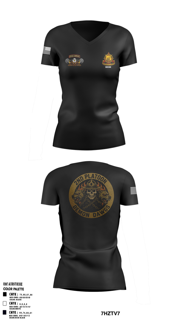 Womens Short Sleeve Vneck Shirt, Echo Company, , Teamtime, Team time, sublimation, custom sports apparel, team uniforms, spirit wear, spiritwear, sports uniforms, custom shirts, team store, custom team store, fundraiser sports, apparel fundraiser
