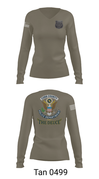 Womens Long Sleeve Vneck Shirt, Precinct 2 Day Watch, Police, Teamtime, Team time, sublimation, custom sports apparel, team uniforms, spirit wear, spiritwear, sports uniforms, custom shirts, team store, custom team store, fundraiser sports, apparel fundraiser