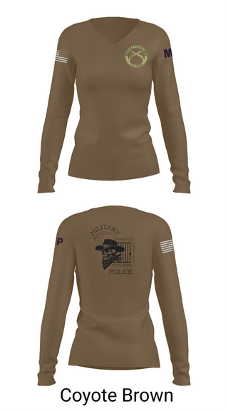 Womens Long Sleeve Vneck Shirt, 3RD PLATOON OUTLAWS, Army, Teamtime, Team time, sublimation, custom sports apparel, team uniforms, spirit wear, spiritwear, sports uniforms, custom shirts, team store, custom team store, fundraiser sports, apparel fundraiser