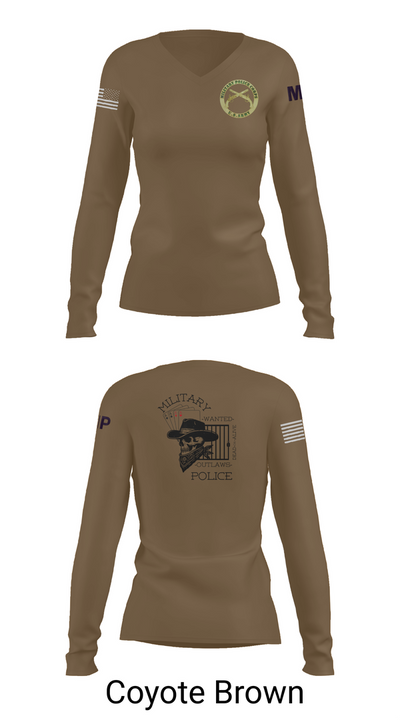 3RD PLATOON OUTLAWS Women's Long Sleeve V-neck Shirt - 17