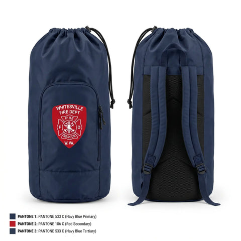 Gear Bag, Whitesville Fire Department, Fire Department, Teamtime, Team time, sublimation, custom sports apparel, team uniforms, spirit wear, spiritwear, sports uniforms, custom shirts, team store, custom team store, fundraiser sports, apparel fundraiser