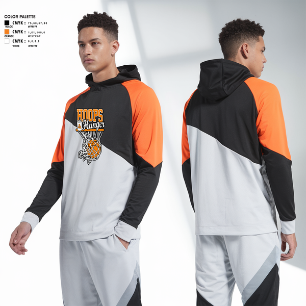 Hoodie, Hoops 4 Hunger, Men's Basketball, Teamtime, Team time, sublimation, custom sports apparel, team uniforms, spirit wear, spiritwear, sports uniforms, custom shirts, team store, custom team store, fundraiser sports, apparel fundraiser