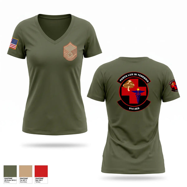Womens Short Sleeve Vneck Shirt, 914th AES, Air Force, Teamtime, Team time, sublimation, custom sports apparel, team uniforms, spirit wear, spiritwear, sports uniforms, custom shirts, team store, custom team store, fundraiser sports, apparel fundraiser