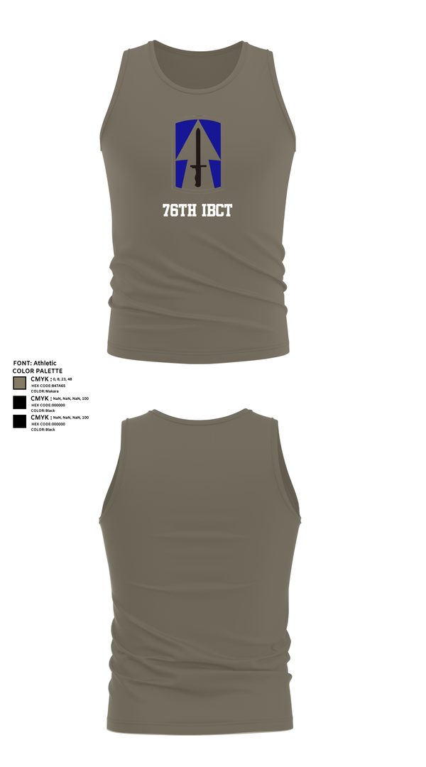 Tank Top, 76th IBCT, , Teamtime, Team time, sublimation, custom sports apparel, team uniforms, spirit wear, spiritwear, sports uniforms, custom shirts, team store, custom team store, fundraiser sports, apparel fundraiser