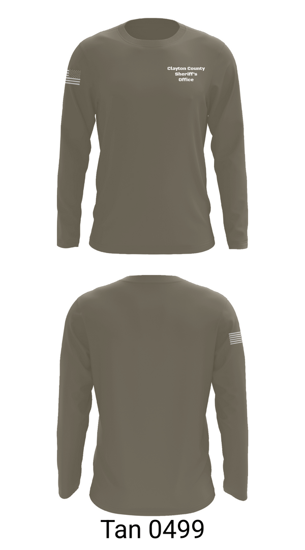 Long Sleeve Performance Shirt, Clayton County Sheriff’s Office, Police, Teamtime, Team time, sublimation, custom sports apparel, team uniforms, spirit wear, spiritwear, sports uniforms, custom shirts, team store, custom team store, fundraiser sports, apparel fundraiser
