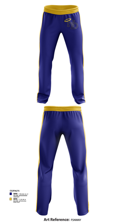 Notre Dame High School Wrestling 32080652 Sweatpants - 1