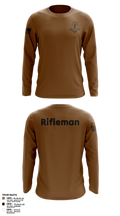 Pershing Rifles 79066987 Long Sleeve Performance Shirt 1