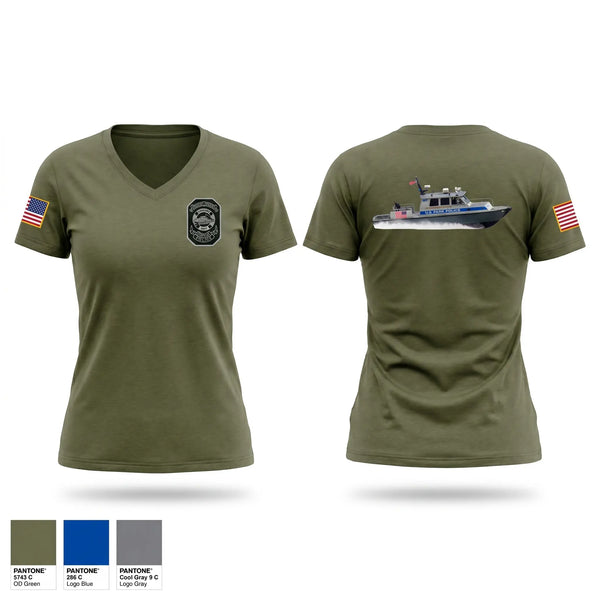 Womens Short Sleeve Vneck Shirt, US Park Police, Police, Teamtime, Team time, sublimation, custom sports apparel, team uniforms, spirit wear, spiritwear, sports uniforms, custom shirts, team store, custom team store, fundraiser sports, apparel fundraiser