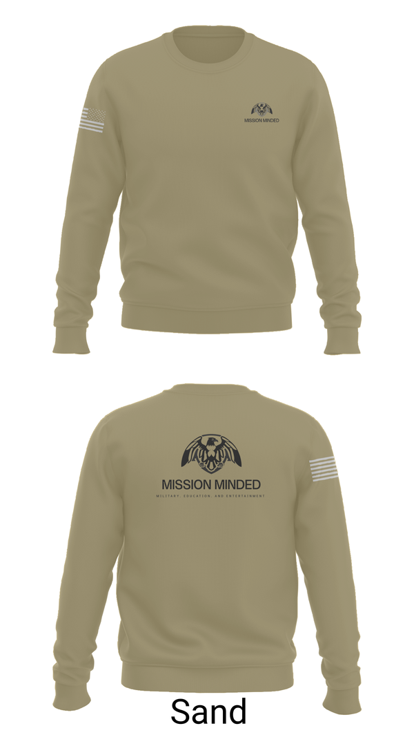 Crew Neck Sweatshirt, Mission Minded, , Teamtime, Team time, sublimation, custom sports apparel, team uniforms, spirit wear, spiritwear, sports uniforms, custom shirts, team store, custom team store, fundraiser sports, apparel fundraiser
