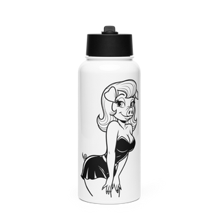O kelly's 17388713 Stainless Steel Water Bottle with a Straw Lid