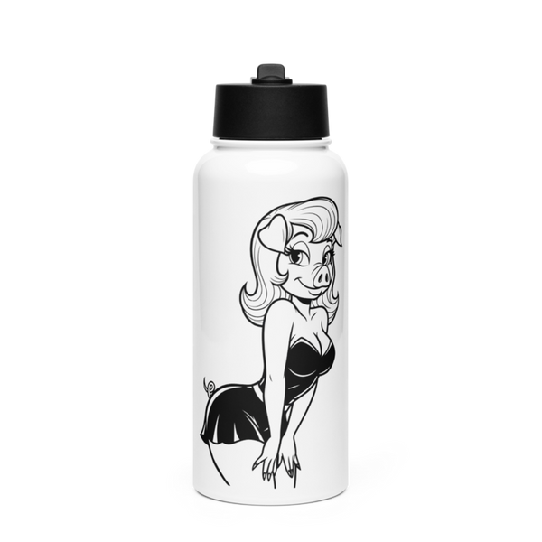 O kelly's 17388713 Stainless Steel Water Bottle with a Straw Lid