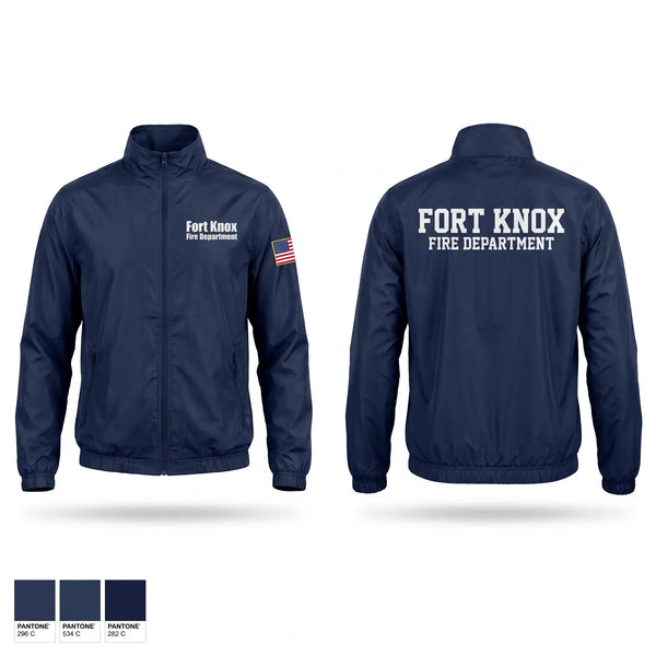 Windbreaker, Fort Knox Fire Department, Fire Department, Teamtime, Team time, sublimation, custom sports apparel, team uniforms, spirit wear, spiritwear, sports uniforms, custom shirts, team store, custom team store, fundraiser sports, apparel fundraiser