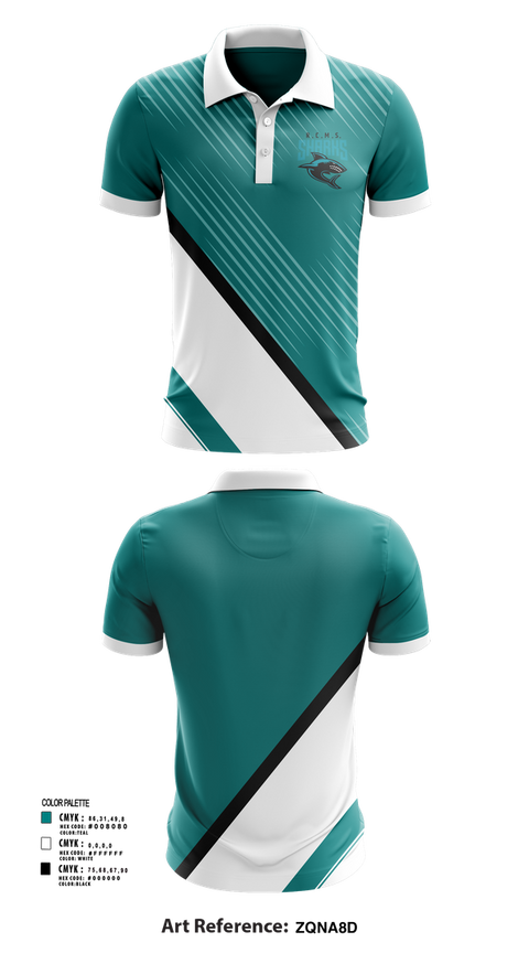 Short Sleeve Performance Polo, Rosemary Clarke Middle School Cheer, Cheer, Teamtime, Team time, sublimation, custom sports apparel, team uniforms, spirit wear, spiritwear, sports uniforms, custom shirts, team store, custom team store, fundraiser sports, apparel fundraiser