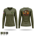 296 BSB Women's Long Sleeve V-neck Shirt - 1