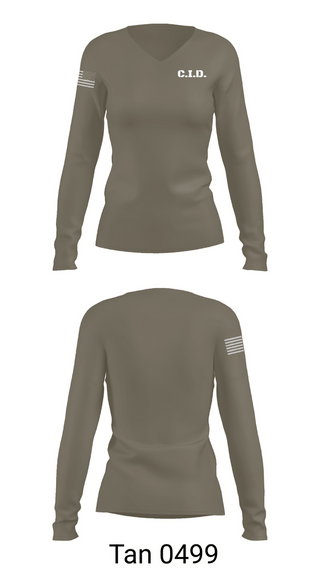 Womens Long Sleeve Vneck Shirt, C.I.D., Police, Teamtime, Team time, sublimation, custom sports apparel, team uniforms, spirit wear, spiritwear, sports uniforms, custom shirts, team store, custom team store, fundraiser sports, apparel fundraiser