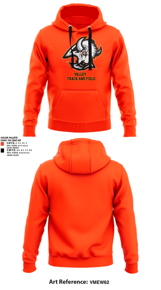 Hoodie, Valley High School Track & Field, Track & Field, Teamtime, Team time, sublimation, custom sports apparel, team uniforms, spirit wear, spiritwear, sports uniforms, custom shirts, team store, custom team store, fundraiser sports, apparel fundraiser