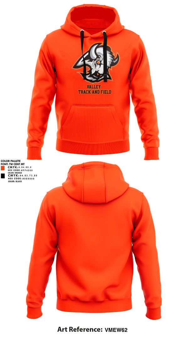 Hoodie, Valley High School Track & Field, Track & Field, Teamtime, Team time, sublimation, custom sports apparel, team uniforms, spirit wear, spiritwear, sports uniforms, custom shirts, team store, custom team store, fundraiser sports, apparel fundraiser