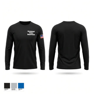Long Sleeve Performance Shirt, Brentwood Police Department, Police, Teamtime, Team time, sublimation, custom sports apparel, team uniforms, spirit wear, spiritwear, sports uniforms, custom shirts, team store, custom team store, fundraiser sports, apparel fundraiser