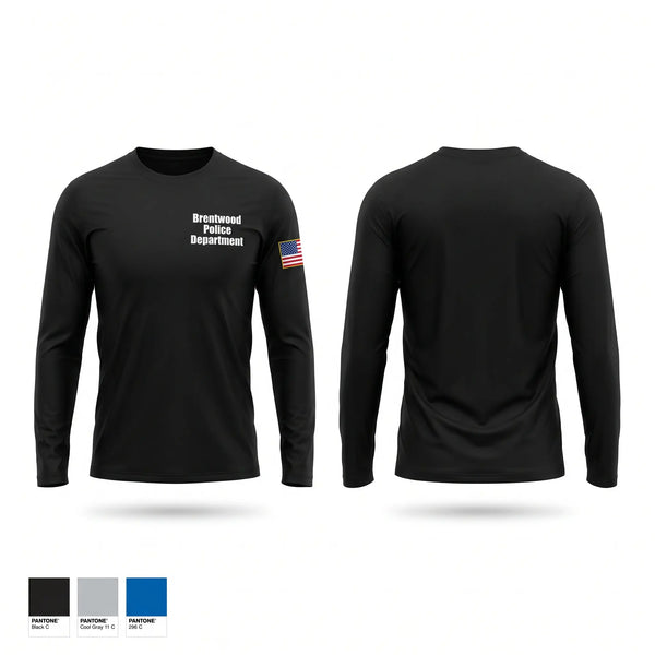 Long Sleeve Performance Shirt, Brentwood Police Department, Police, Teamtime, Team time, sublimation, custom sports apparel, team uniforms, spirit wear, spiritwear, sports uniforms, custom shirts, team store, custom team store, fundraiser sports, apparel fundraiser