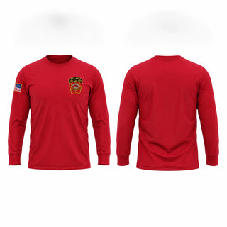 Long Sleeve Performance Shirt, Pulaski Fire Department, Fire Department, Teamtime, Team time, sublimation, custom sports apparel, team uniforms, spirit wear, spiritwear, sports uniforms, custom shirts, team store, custom team store, fundraiser sports, apparel fundraiser