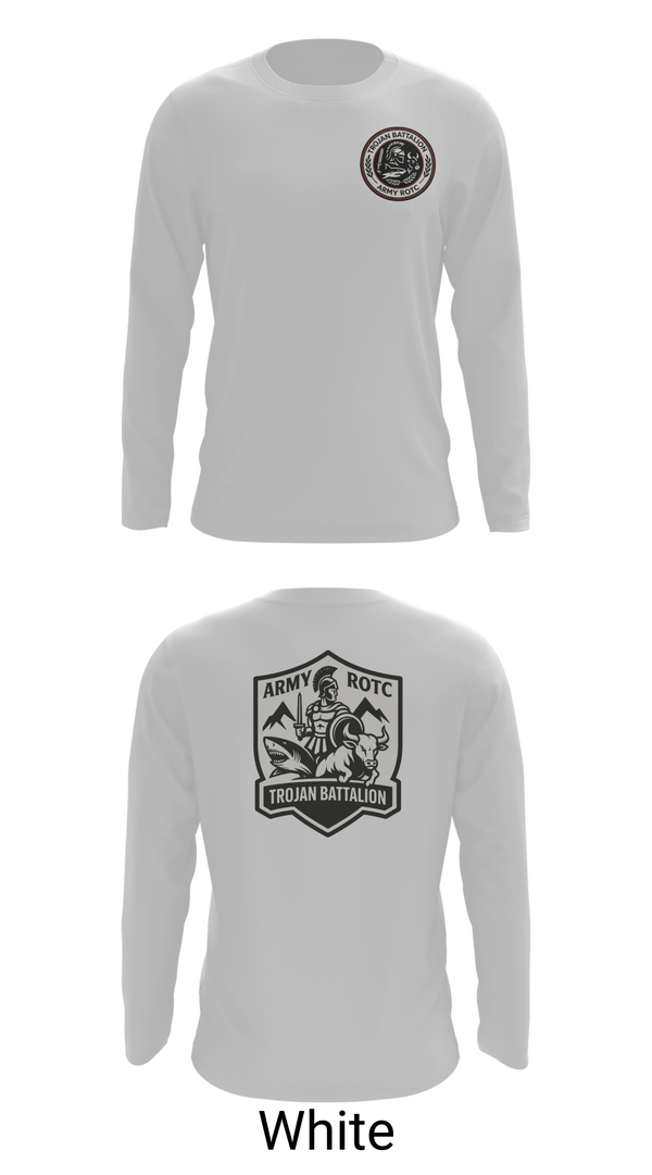 Long Sleeve Performance Shirt, Trojan Battalion, Army, Teamtime, Team time, sublimation, custom sports apparel, team uniforms, spirit wear, spiritwear, sports uniforms, custom shirts, team store, custom team store, fundraiser sports, apparel fundraiser