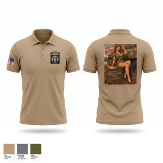 Short Sleeve Performance Polo, 407th LSB, Army, Teamtime, Team time, sublimation, custom sports apparel, team uniforms, spirit wear, spiritwear, sports uniforms, custom shirts, team store, custom team store, fundraiser sports, apparel fundraiser
