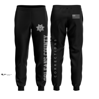 Joggers, Orleans County Corrections, Police, Teamtime, Team time, sublimation, custom sports apparel, team uniforms, spirit wear, spiritwear, sports uniforms, custom shirts, team store, custom team store, fundraiser sports, apparel fundraiser