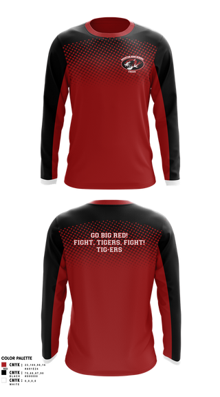Long Sleeve Performance Shirt, Houston High School Cheer, Cheer, Teamtime, Team time, sublimation, custom sports apparel, team uniforms, spirit wear, spiritwear, sports uniforms, custom shirts, team store, custom team store, fundraiser sports, apparel fundraiser