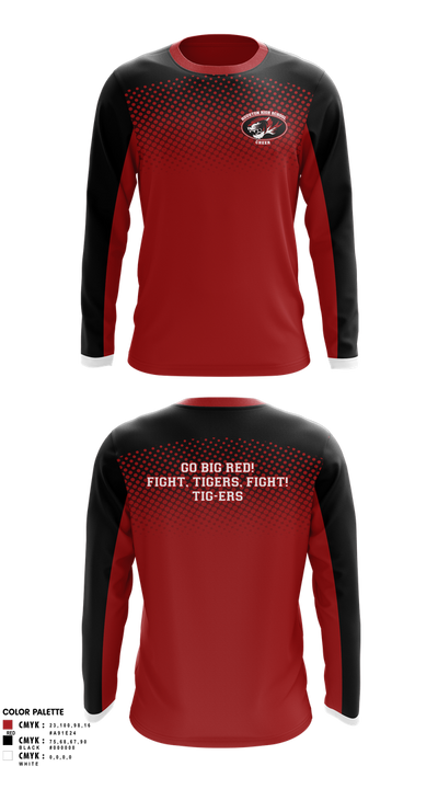 Houston High School Cheer 47611821 Long Sleeve Performance Shirt 1