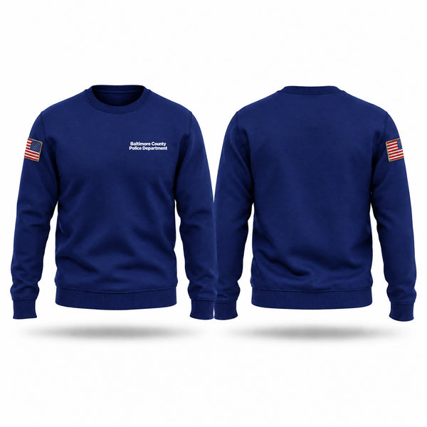 Crew Neck Sweatshirt, Baltimore County Police Department, Police, Teamtime, Team time, sublimation, custom sports apparel, team uniforms, spirit wear, spiritwear, sports uniforms, custom shirts, team store, custom team store, fundraiser sports, apparel fundraiser