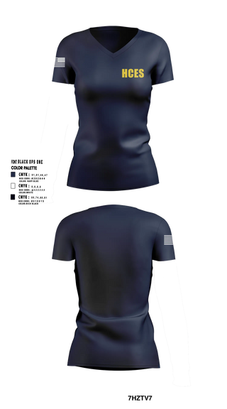 Womens Short Sleeve Vneck Shirt, Harrison County Emergency Squad, EMS/EMT, Teamtime, Team time, sublimation, custom sports apparel, team uniforms, spirit wear, spiritwear, sports uniforms, custom shirts, team store, custom team store, fundraiser sports, apparel fundraiser