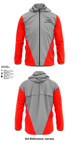 Windbreaker, LOBOS, Baseball, Teamtime, Team time, sublimation, custom sports apparel, team uniforms, spirit wear, spiritwear, sports uniforms, custom shirts, team store, custom team store, fundraiser sports, apparel fundraiser