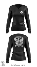 HHB 5-7 ADA Women's Long Sleeve V-neck Shirt - 8 PT