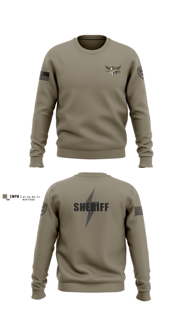 Crew Neck Sweatshirt, Caldwell County SWAT, Police, Teamtime, Team time, sublimation, custom sports apparel, team uniforms, spirit wear, spiritwear, sports uniforms, custom shirts, team store, custom team store, fundraiser sports, apparel fundraiser