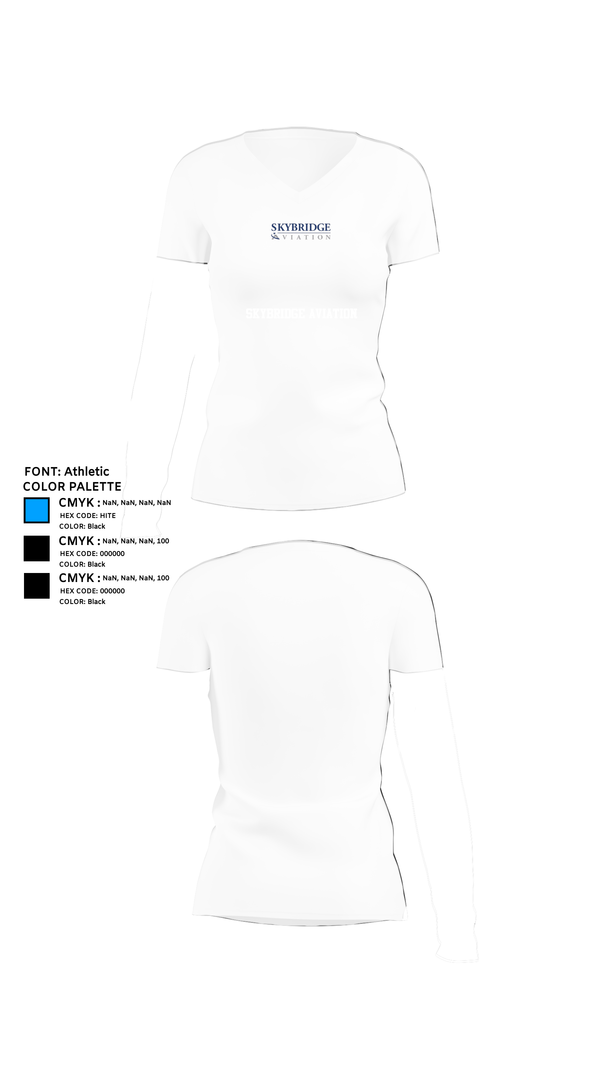 Womens Short Sleeve Vneck Shirt, SkyBridge Aviation, , Teamtime, Team time, sublimation, custom sports apparel, team uniforms, spirit wear, spiritwear, sports uniforms, custom shirts, team store, custom team store, fundraiser sports, apparel fundraiser